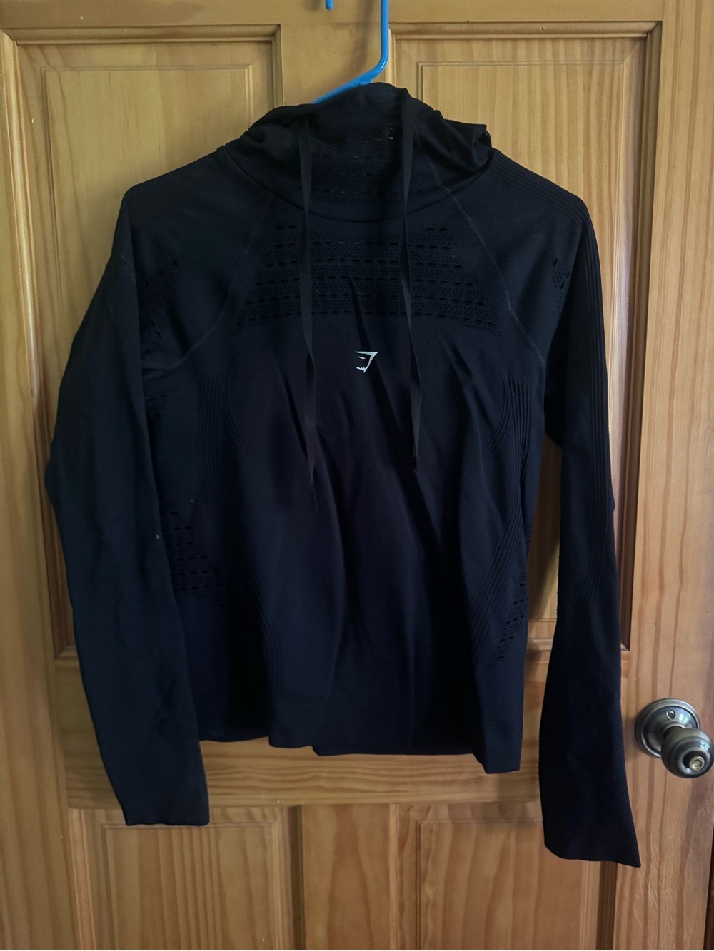 Gymshark XS Black Lightweight Hooded Jacket